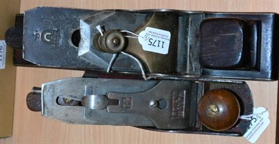 Lot 1175 - Spiers Planes (i) 13 3/4''x2 3/4'' steel body with wood fill and Ward iron and brass cap...