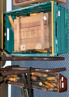 Lot 1193 - Various Woodworking Tools including chisel and gouges