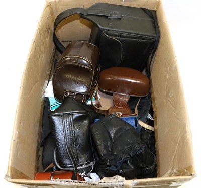 Lot 1223 - Box Of Assorted Camera Cases and a few boxes