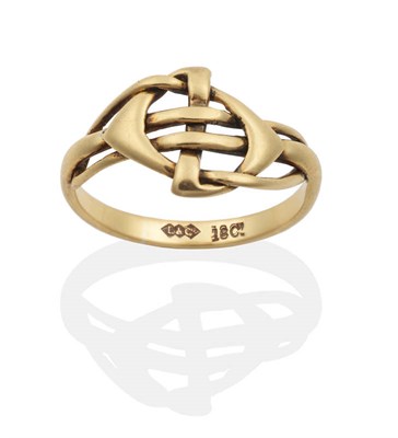 Lot 196 - A Ring, Designed by Archibald Knox for Liberty & Co, model number 4055, of interlocked Celtic...