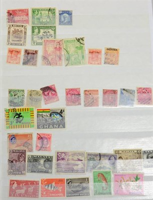 Lot 8 - Commonwealth and GB in a large box with 16 albums and stockbooks. With several Commonwealth A...