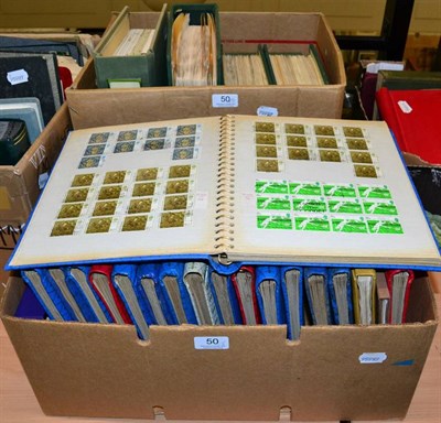 Lot 50 - GB and Commonwealth - 5 large ledger albums and 18 photograph albums including a 2 volume...