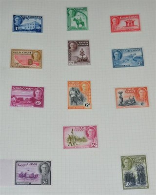 Lot 72 - Commonwealth A to Z Collection  in 2 albums in a small carton. Mainly mint KGVI with short sets but