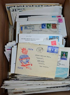 Lot 76 - World Covers and Stamps - Two Boxes, one with mainly GB FDC from 1960's to 1980's (few 100's) ,...