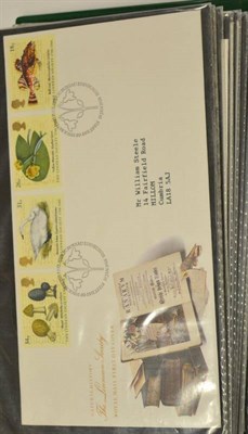 Lot 77 - GB - Post 2000 FDC and World Stamps in 2 boxes. With 10 albums of first day covers and 8 other...