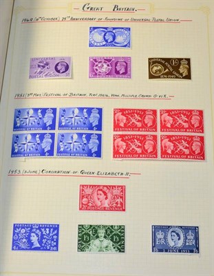 Lot 104 - GB and Commonwealth Mint Collection in a Paragon Album. Including GB with QV and EVII to 1/-,...