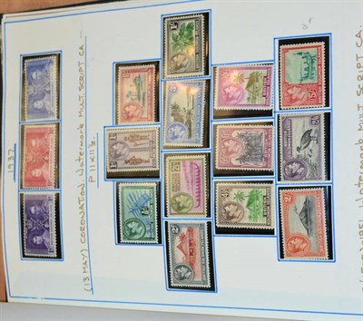 Lot 110 - KGV and KGVI - Mainly mint collection in a small album. Includes many sets and high values with...