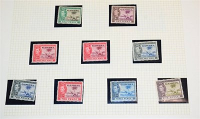 Lot 113 - British Commonwealth - Small Collection of mint on leaves with good sets including Ascension...