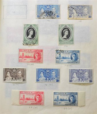 Lot 130 - Commonwealth Collection A to C - Old album of QV to early QE2 with Bahamas, Barbados, Bermuda...