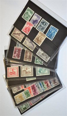 Lot 166 - Austria - Better sets on stockcards, most f.u. with 1924 artists, 1925 airs, 1933 Vienna, 1908...