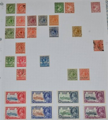 Lot 184 - Falkland Islands and Dependencies  - A mainly mint collection of  QV to early QE on leaves....