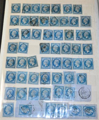 Lot 191 - France - Napoleons and Ceres study lot. Extensive lot with postmark and flaws interest with...