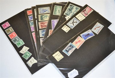 Lot 200 - France - Selection of better sets on stockcards, mainly u.m. Including 1947 500f air, 1954 airs...