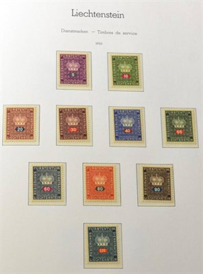 Lot 209 - Liechtenstein Collection in 2 Lighthouse Hingeless Albums. Clean collection of mint and used,...