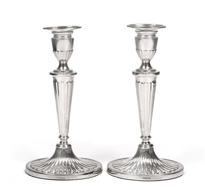 Lot 449 - A Matched Pair of Elizabeth II Silver Candlesticks, C J Vander Ltd, Sheffield, 1996 and 2001,...