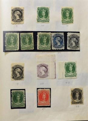 Lot 221 - Newfoundland - Red album with a mint and used collection. Also with Nova Scotia and New...