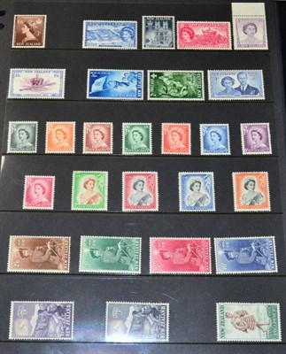 Lot 235 - New Zealand - QE2 Mint Collection in a Hagner Binder. Includes 1953 set to 10/-,1954 Officials,...