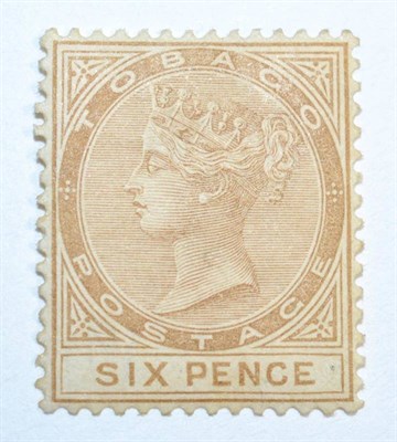 Lot 268 - Tobago 1882-4 6d stone fine m.m. Cat £400