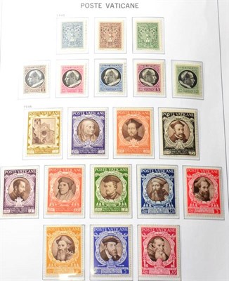 Lot 272 - Collection of Vatican in a Davo album 1929-1985. Includes some better mint sets including 1929 set