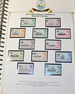 Lot 279 - Tristan Da Cunha 1950's - 1981 mint collection including 1965 set and 1977 Birds set plus...