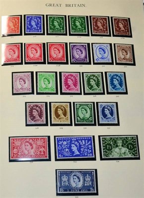 Lot 344 - GB Mint Collection 1911 to 1977 including PUC £1. Two Windsor albums commencing with sparse QV and