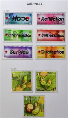 Lot 346 - Guernsey Collection in 3 SG DAVO albums - appears complete 1969 to 2013 including definitives. mini