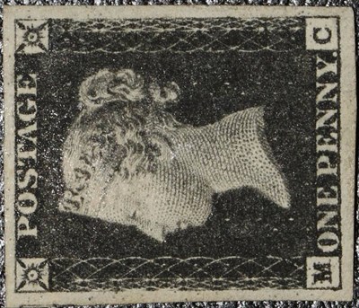 Lot 361 - 1840 1d Black SG2 - Mint example with 4 huge margins. Cat £12500