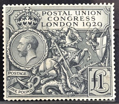 Lot 401 - 1929 PUC £1 - fine u.m. but some toning.