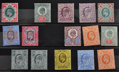 Lot 412 - KEVII mint values to 5/- Including a fresh mint copy of SG 263 mint (cat £220) plus a set to...