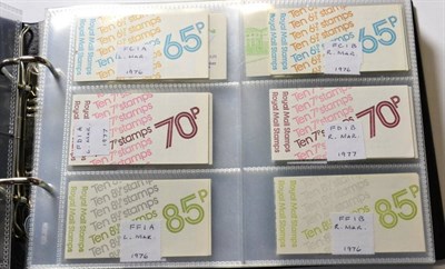 Lot 442 - Collection of Booklets 1976 - 1988. A specialised collection of Definitives booklets 65p to...