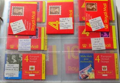 Lot 444 - Specialised Collection of Machin Booklets 1986-1990. Mainly all different with minor varieties....