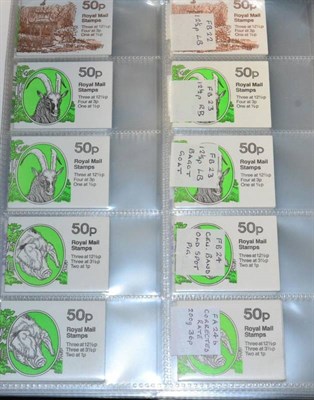 Lot 446 - Folded 50p Booklets - Specialised collection of 1977 to 1995 Folded Booklets housed in a...