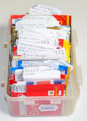 Lot 451 - GB Booklets Collection in a small box - nearly all recent 1st and 2nd class with xmas,...