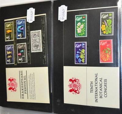 Lot 454 - Presentation Packs - A useful run of the better early packs from 1964 Shakespeare to 1969...