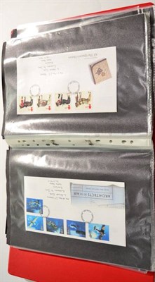 Lot 461 - GB First Day Covers in a large box. 5 Large Volumes of covers from GB and Canada. Mainly 1980's...