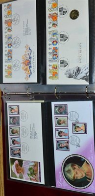 Lot 465 - First Day Covers Collection 1968 to 2005 in 6 large Royal Mail albums. Written addresses to...