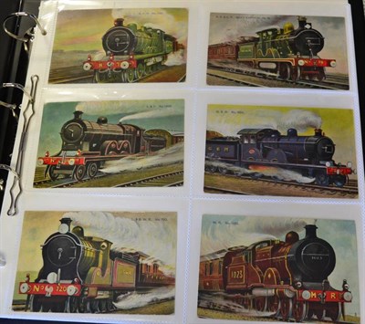 Lot 479 - Railway Postcards - In a large album - Vintage mainly Edwardian Including Midland Railway Maps...