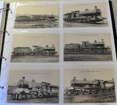 Lot 482 - Railway Postcards - In a fine large album - Vintage mainly Edwardian Including Midland Railway Maps