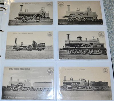 Lot 483 - Railway Postcards - In a fine large album - Vintage mainly Edwardian Including LNWR Co., L&NW...