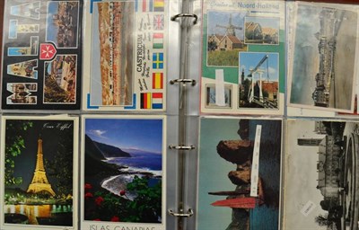 Lot 508 - Modern Postcards, in four large plastic boxes, includes mainly British modern topographical...