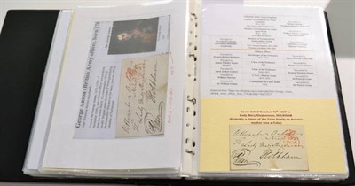 Lot 564 - Collection of Free Fronts - Many Relating to Dukes of Wellington, Peninsular Wars and Waterloo...