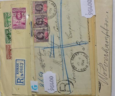 Lot 577 - Gold Coast : nice lot QV-KGVI covers/cards inc several QV commercially used p.stationery, regds...