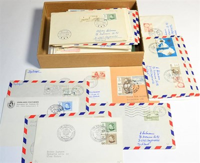 Lot 578 - Greenland : small box packed with 1970s covers from all different post offices + 1960s-80s...