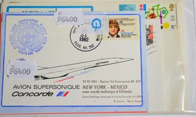 Lot 581 - Thematic Covers :  Concorde: 1976-84 British Airways/Air France positioning/charter/last...