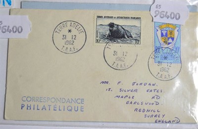 Lot 610 - French Antarctic Territory: 1962-4 covers to UK ex Kerguelen Crozet or Terre Adelie with better...