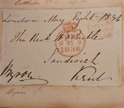 Lot 620 - Free Front 1836 - George Anson Byron - A naval officer and relative of Lord Byron.