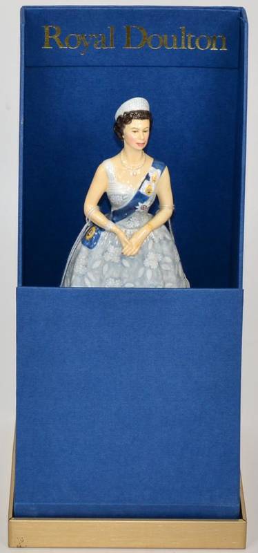 Lot 19 - A Royal Doulton figure ''20th Anniversary of the Coronation of HM Queen Elizabeth II...