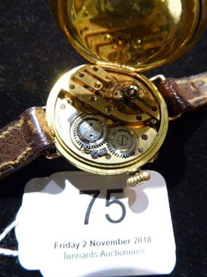 Lot 75 - A lady's 18 carat gold wristwatch