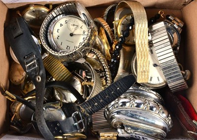Lot 94 - A collection of assorted pocket watches and wristwatches