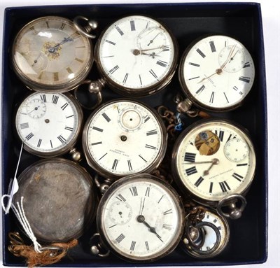 Lot 95 - A silver full hunter pocket watch with movement signed F.Samuel & Co, Liverpool, Patent, six silver